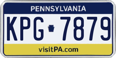 PA license plate KPG7879