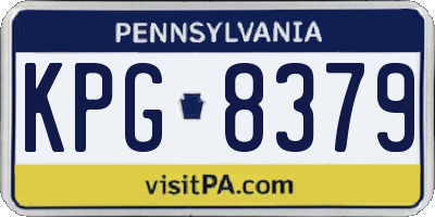 PA license plate KPG8379