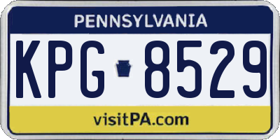 PA license plate KPG8529