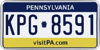 PA license plate KPG8591