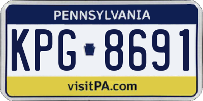 PA license plate KPG8691