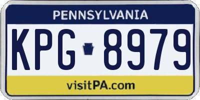 PA license plate KPG8979