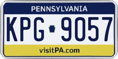 PA license plate KPG9057