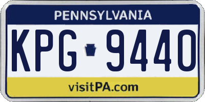 PA license plate KPG9440