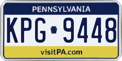 PA license plate KPG9448