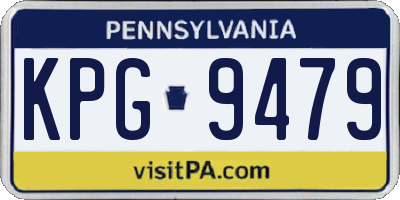 PA license plate KPG9479