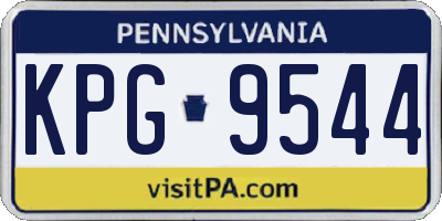 PA license plate KPG9544