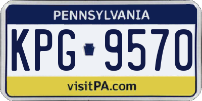 PA license plate KPG9570