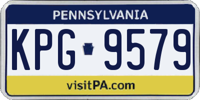 PA license plate KPG9579