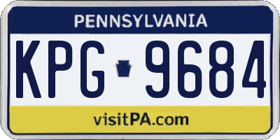 PA license plate KPG9684