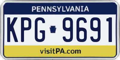 PA license plate KPG9691