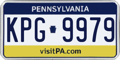 PA license plate KPG9979