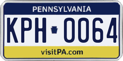 PA license plate KPH0064