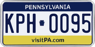 PA license plate KPH0095