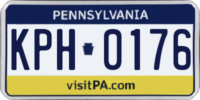 PA license plate KPH0176