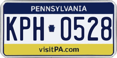 PA license plate KPH0528