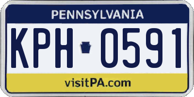 PA license plate KPH0591