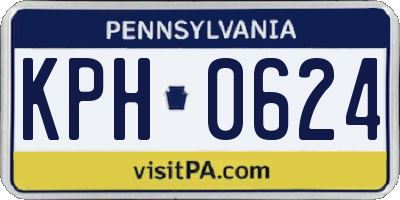 PA license plate KPH0624