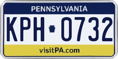PA license plate KPH0732