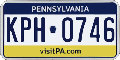 PA license plate KPH0746
