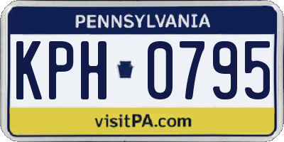 PA license plate KPH0795