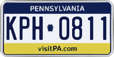 PA license plate KPH0811