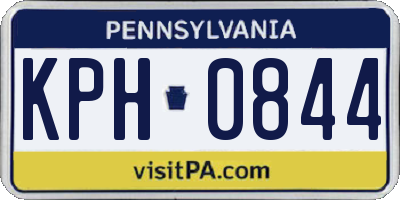 PA license plate KPH0844