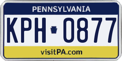 PA license plate KPH0877
