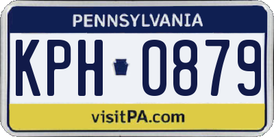 PA license plate KPH0879