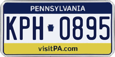 PA license plate KPH0895