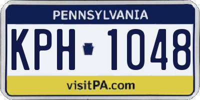 PA license plate KPH1048