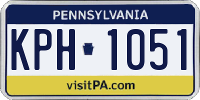 PA license plate KPH1051