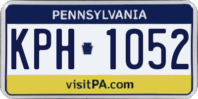 PA license plate KPH1052