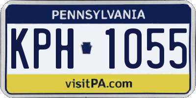 PA license plate KPH1055