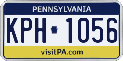 PA license plate KPH1056