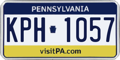 PA license plate KPH1057