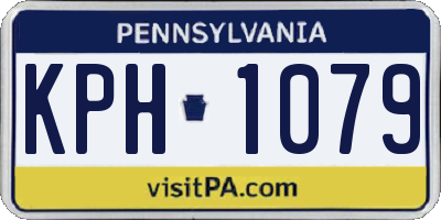 PA license plate KPH1079