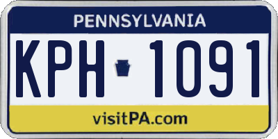 PA license plate KPH1091