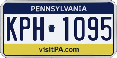 PA license plate KPH1095