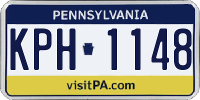 PA license plate KPH1148