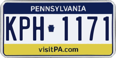 PA license plate KPH1171