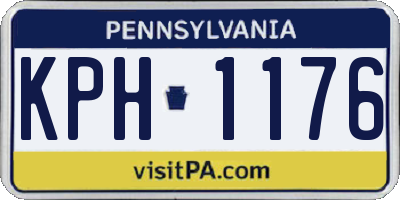 PA license plate KPH1176