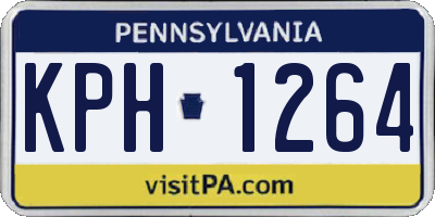 PA license plate KPH1264