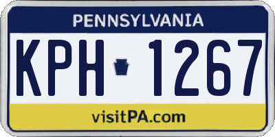 PA license plate KPH1267