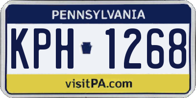 PA license plate KPH1268