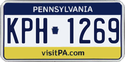 PA license plate KPH1269