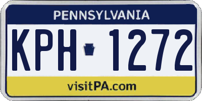 PA license plate KPH1272