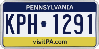 PA license plate KPH1291