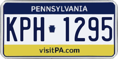 PA license plate KPH1295