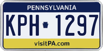 PA license plate KPH1297